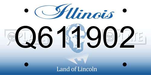 Q611902 Illinois License Plate