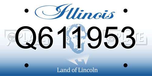 Q611953 Illinois License Plate