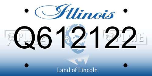 Q612122 Illinois License Plate