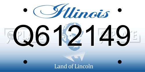 Q612149 Illinois License Plate