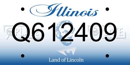 Q612409 Illinois License Plate
