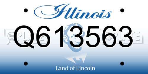 Q613563 Illinois License Plate