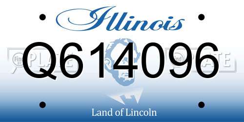 Q614096 Illinois License Plate