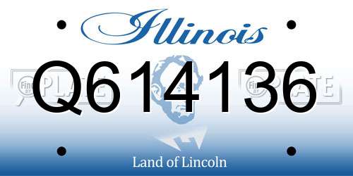 Q614136 Illinois License Plate