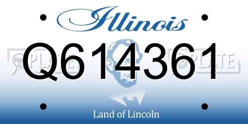 Q614361 Illinois License Plate