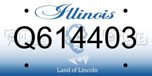Q614403 Illinois License Plate