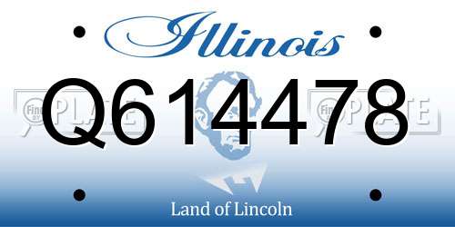 Q614478 Illinois License Plate