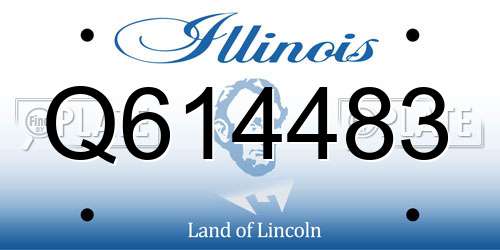 Q614483 Illinois License Plate