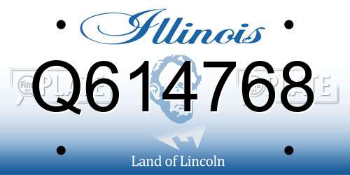 Q614768 Illinois License Plate