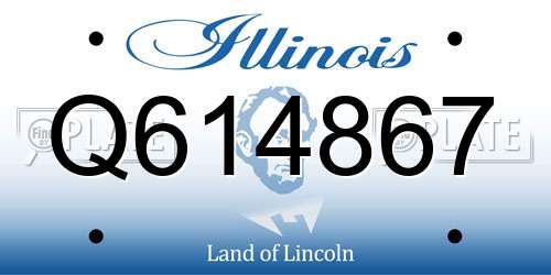 Q614867 Illinois License Plate