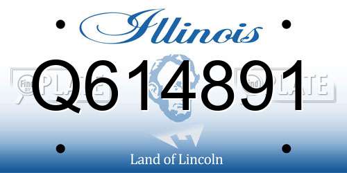 Q614891 Illinois License Plate