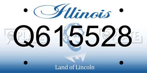 Q615528 Illinois License Plate