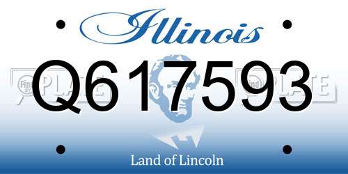 Q617593 Illinois License Plate