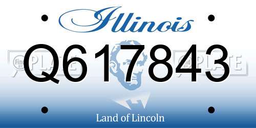 Q617843 Illinois License Plate