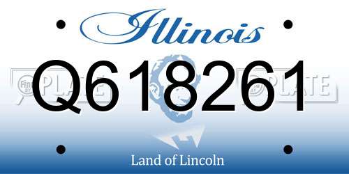 Q618261 Illinois License Plate