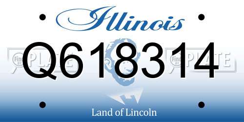 Q618314 Illinois License Plate
