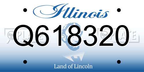 Q618320 Illinois License Plate