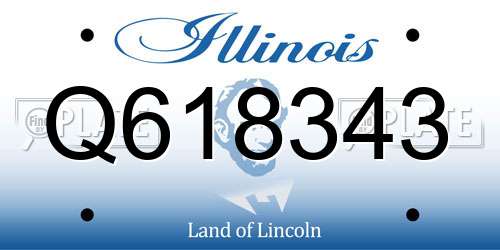 Q618343 Illinois License Plate