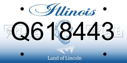 Q618443 Illinois License Plate