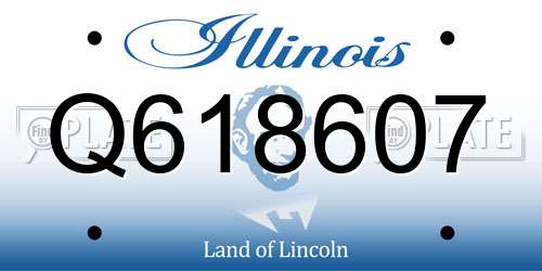 Q618607 Illinois License Plate