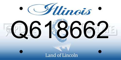 Q618662 Illinois License Plate