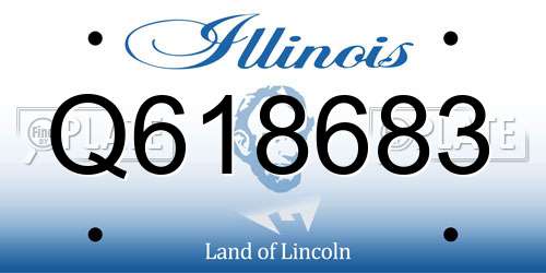 Q618683 Illinois License Plate