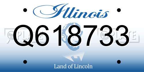 Q618733 Illinois License Plate