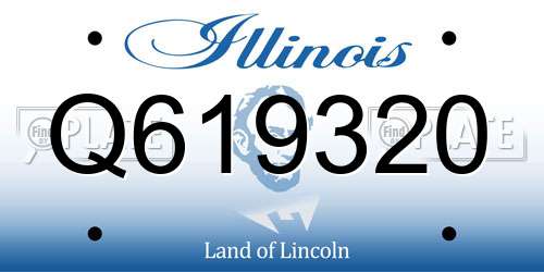 Q619320 Illinois License Plate