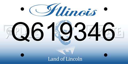 Q619346 Illinois License Plate