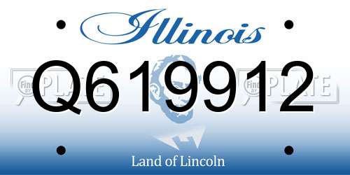 Q619912 Illinois License Plate