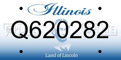 Q620282 Illinois License Plate