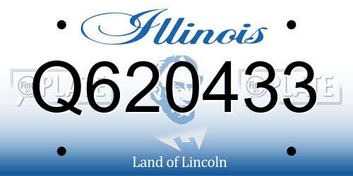 Q620433 Illinois License Plate