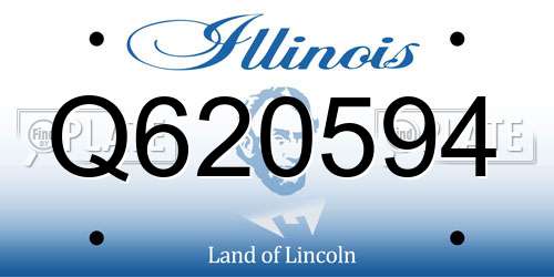 Q620594 Illinois License Plate