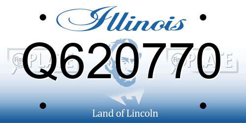Q620770 Illinois License Plate