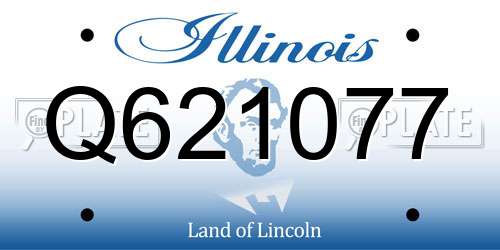 Q621077 Illinois License Plate