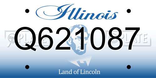 Q621087 Illinois License Plate