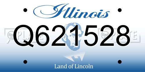 Q621528 Illinois License Plate
