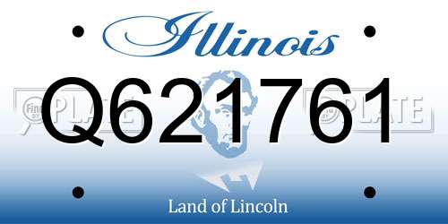 Q621761 Illinois License Plate