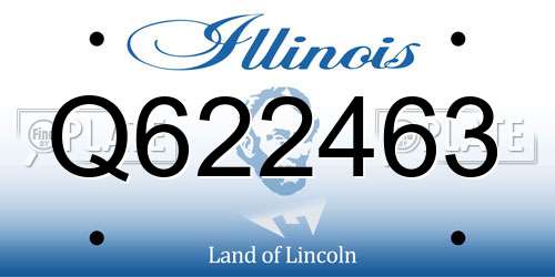 Q622463 Illinois License Plate