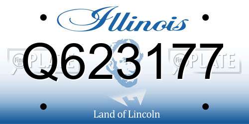 Q623177 Illinois License Plate