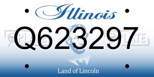 Q623297 Illinois License Plate