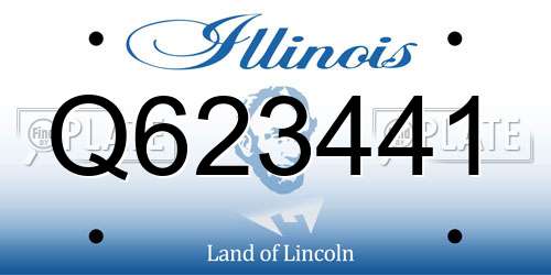Q623441 Illinois License Plate