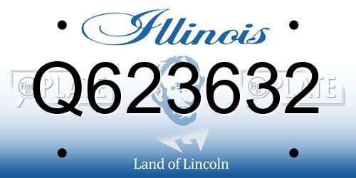 Q623632 Illinois License Plate