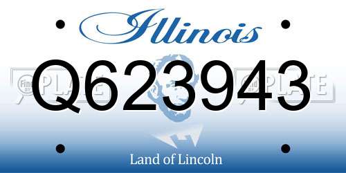 Q623943 Illinois License Plate