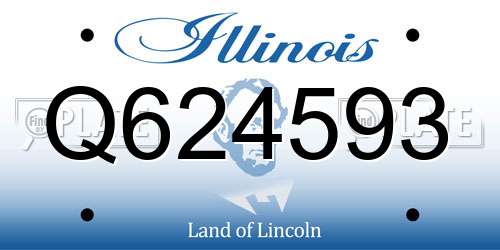 Q624593 Illinois License Plate