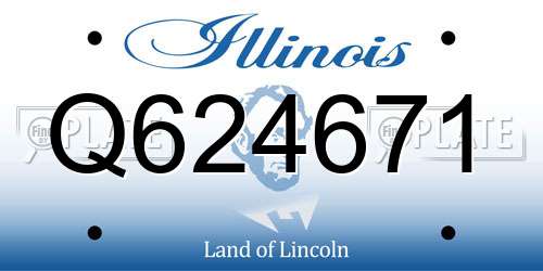 Q624671 Illinois License Plate
