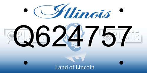 Q624757 Illinois License Plate