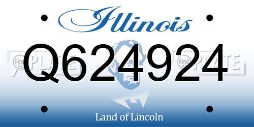Q624924 Illinois License Plate