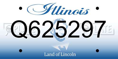 Q625297 Illinois License Plate