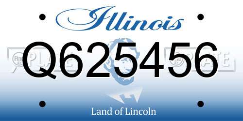 Q625456 Illinois License Plate